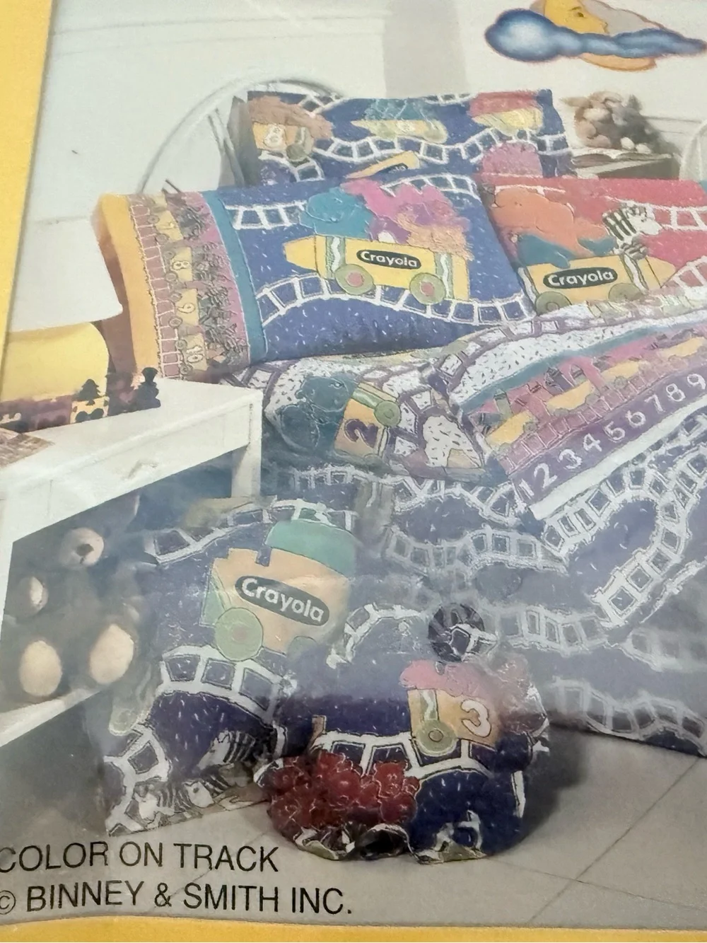 Crayola Twin Sheet Set with Pink, Purple, Yellow Graphics